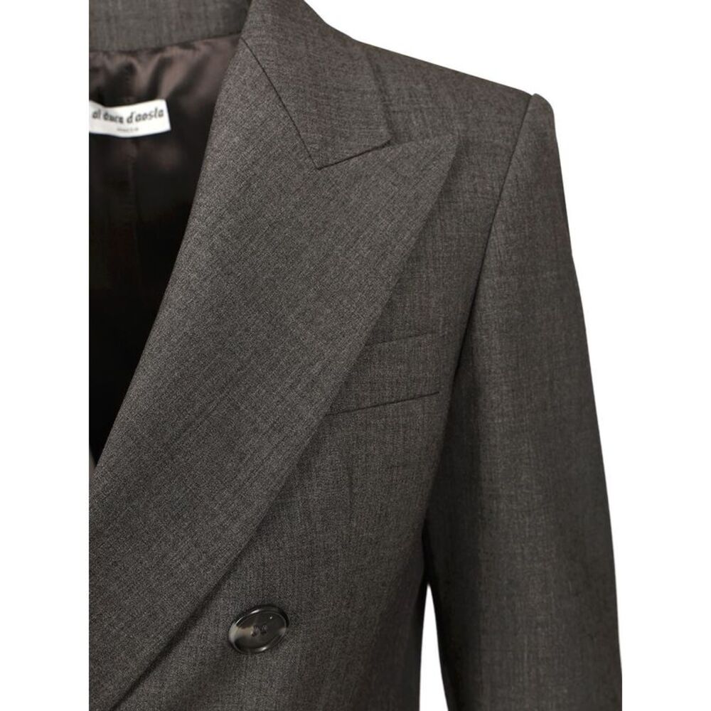 Al Duca D'aosta Women Double-Breasted Blazer With 6 Horn Buttons - Picture 4 of 5